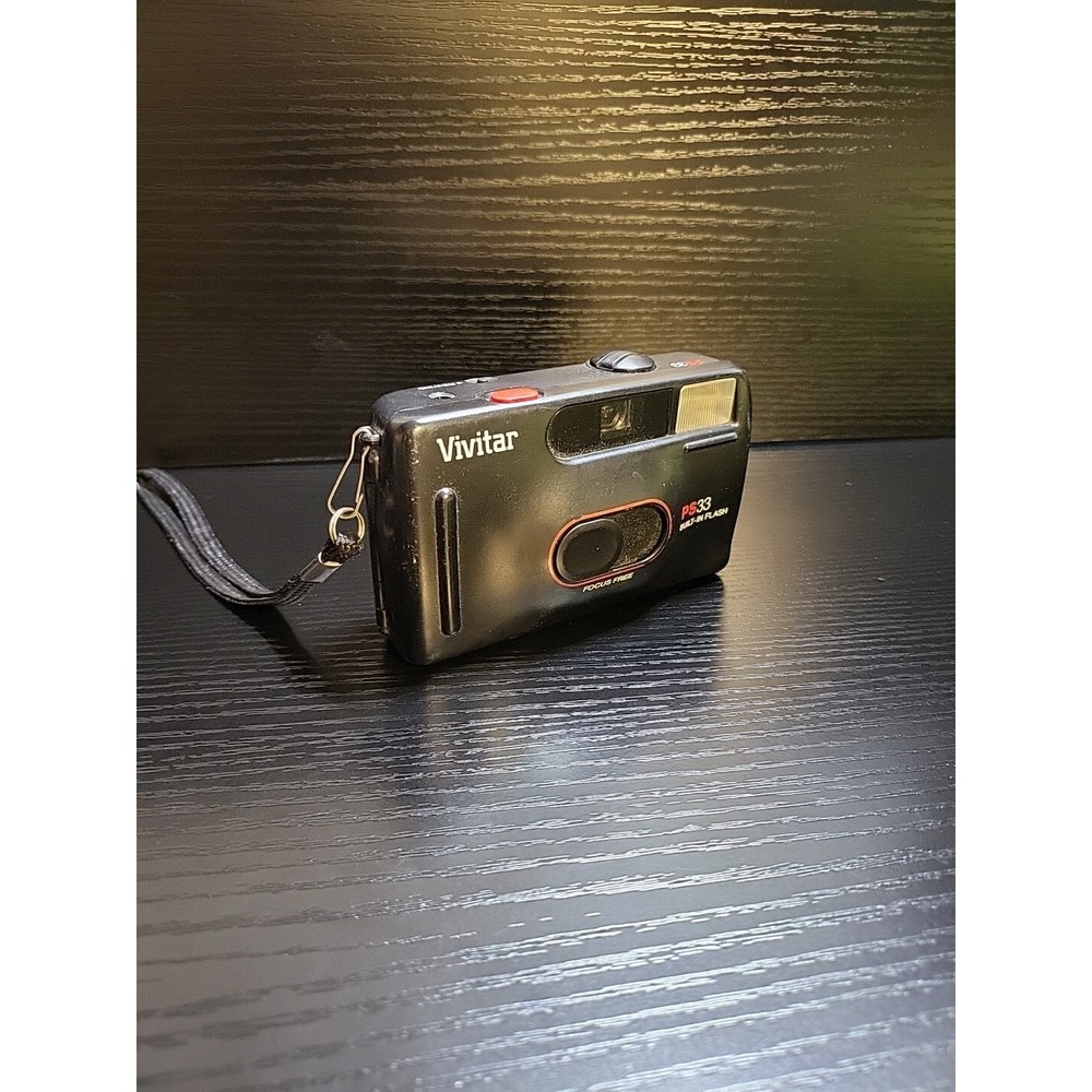 Vivitar PS:33 Point & Shoot 35mm Film Camera Not Tested Clear Lens Vintage